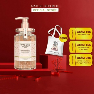 Sữa tắm weilaiya tuỷ mật cánh hoa hồng, sữa tắm trắng da damask weilaiya thơm lâu chính hãng 450ml