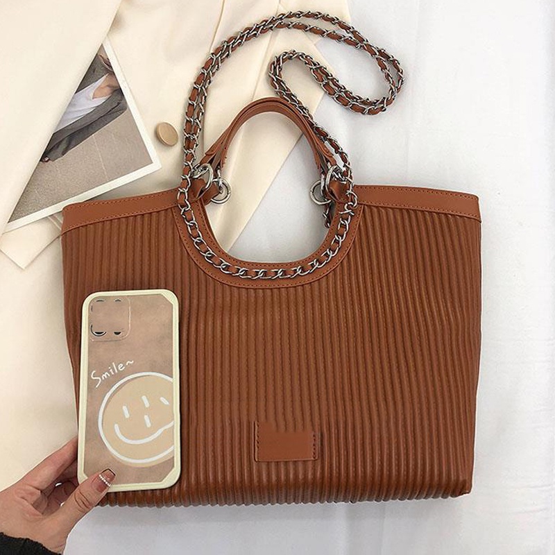 Túi tote đeo vai IELGY cỡ lớn phong cách retro thời trang cho nữ