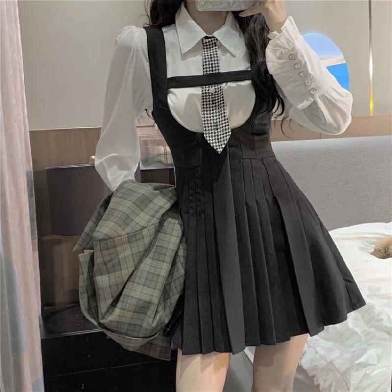 Đầm yếm học sinh Ulzzang