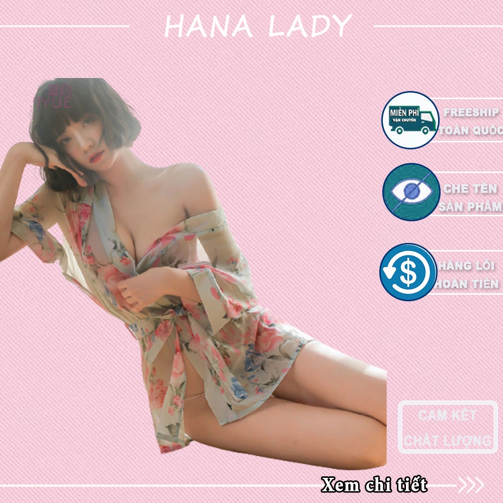Váy ngủ sexy, áo choàng ngủ hoa quyến rũ gợi cảm VN425 | BigBuy360 - bigbuy360.vn
