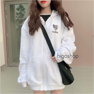 Áo khoác hoodie trái tim unisex