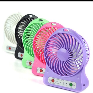 Quạt mini pin sạc cầm tay 3 chế độ có đèn pin - Hàng Loại 1