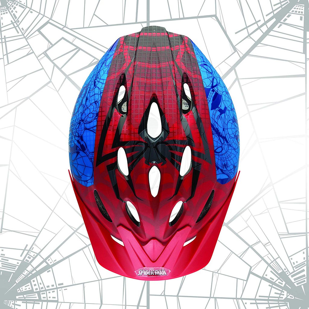 NÓN BẢO HIỂM NGƯỜI NHỆN CHO BÉ 5 ĐẾN 8T MARVEL SPIDER-MAN 3D WEB SLINGER CHILD MULTISPORT HELMET