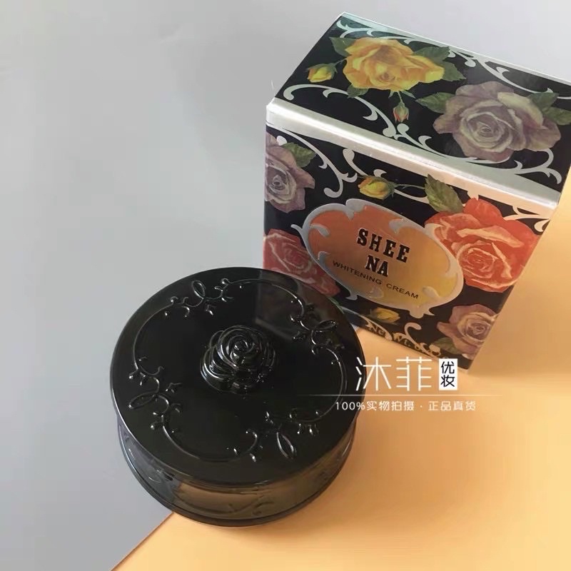 Kem dưỡng trắng da mờ nám tàn nhang SHEE NA WHITENING PEARL CREAM TAIWAN bông hồng đen - HX1654