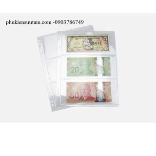 Combo 10 phơi đựng tiền giấy 3 ngăn trong