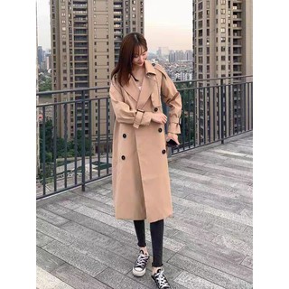 Áo măng tô nữ dài QC