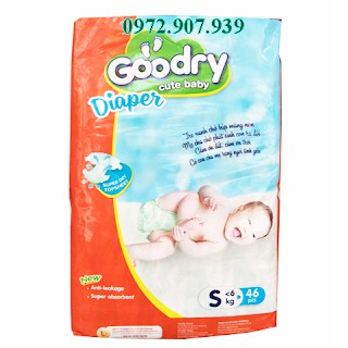 [Bịch Tặng 2 Miếng]Tã Dán Goodry Bịch Đạị -1 Bịch Tặng 2 Miếng( S46/M42/L38/XL34).