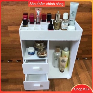 Kệ đựng mỹ phẩm 2 ngăn, tủ mini, khay son
