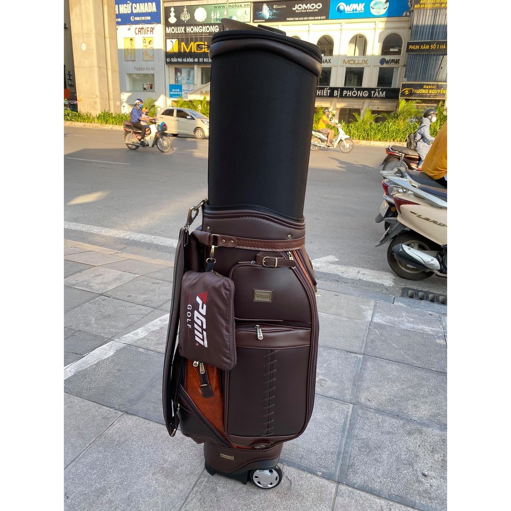 Túi Đựng Gậy Golf Da Kèm Khóa Số Chính Hãng PGM - Golf Bag