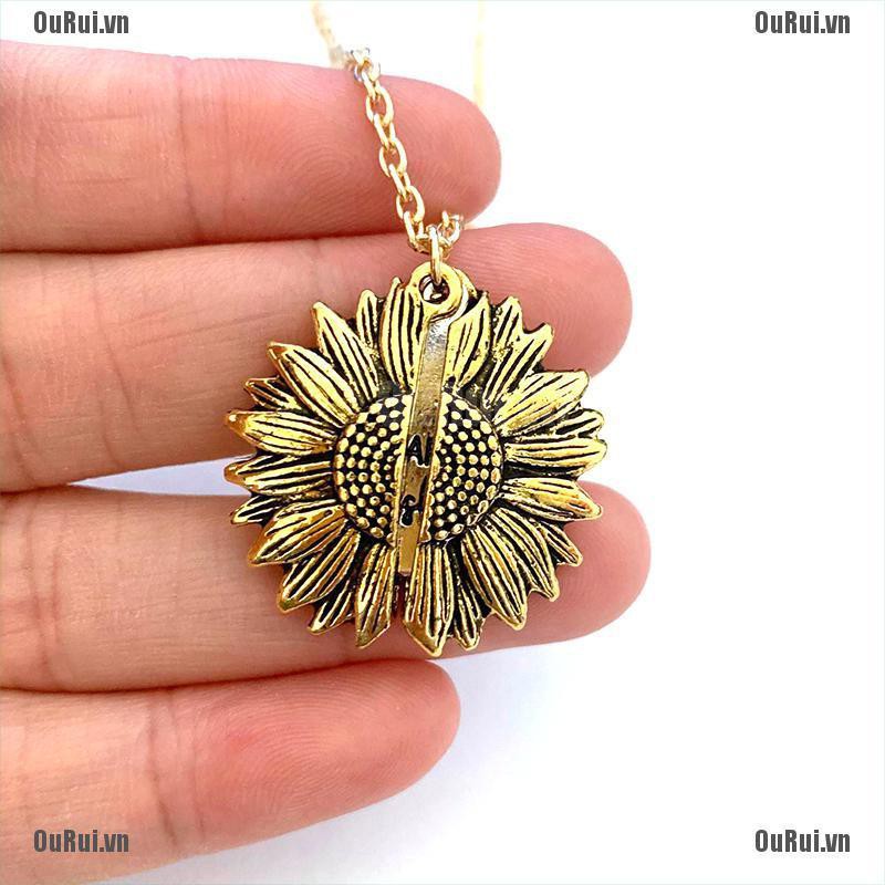 Vòng cổ Mặt Hình Hoa Hướng Dương Mở Khóa Thời Trang