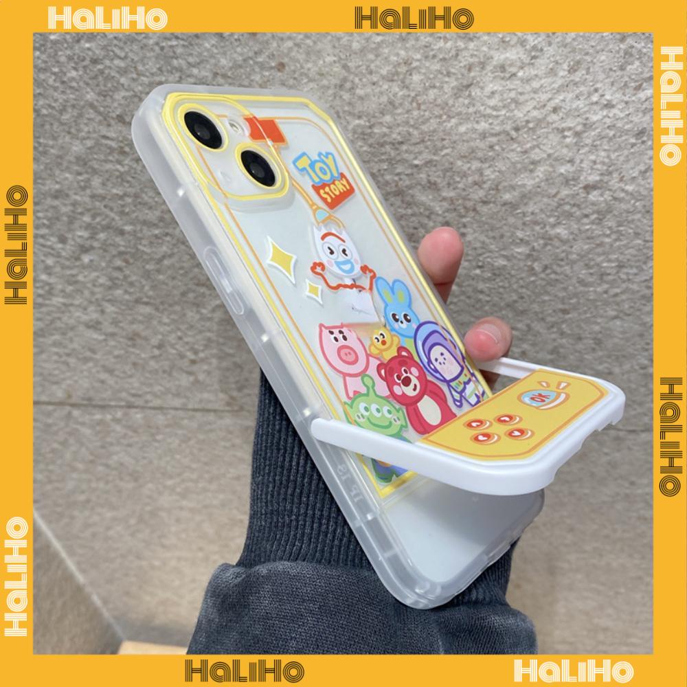 Ốp điện thoại silicon mềm trong túi khí xếp gọn hình máy gắp thú thích hợp cho iPhone 11 13 Pro Max 12 Pro Max 7Plus xr