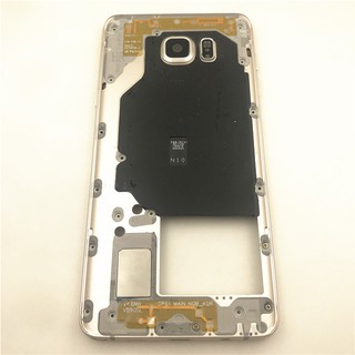 Khung Giữa Bằng Kim Loại Có Nút Bấm + Ống Kính Camera Cho Samsung Galaxy Note5 Note 5 N920 N920F N920