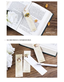 Bookmark "Flower Quote" 30 mẫu