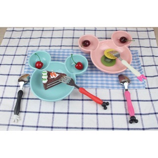 Thìa sứ thỏ, cà rốt, dâu, khế, mickey