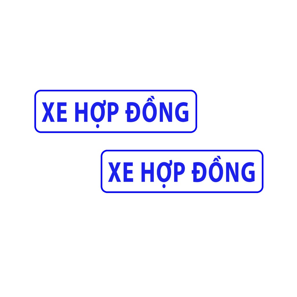 Hình dán XE HỢP ĐỒNG, hình dán XE CHẠY HỢP ĐỒNG