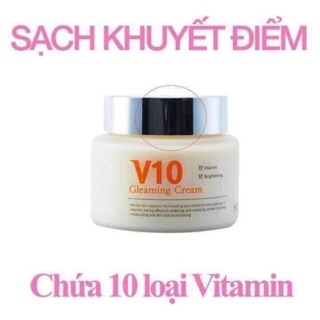 Kem Dưỡng Trắng Da Giảm Nám Tàn Nhang V10 Skinaz mi
