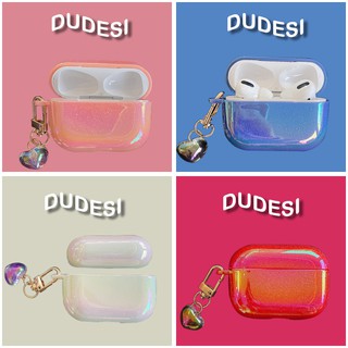 ☄colorful water droplets love applicable airpods pro case apple 3 generation of bluetooth wireless headset set scale