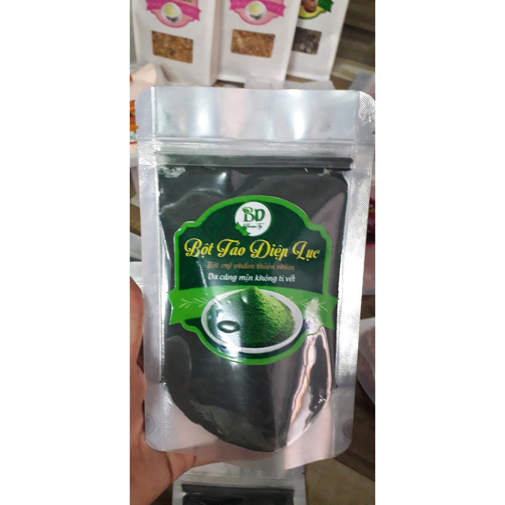 BỘT TẢO XOẮN DIỆP LỤC ( Bột tảo xoắn đắp mặt HandMade).