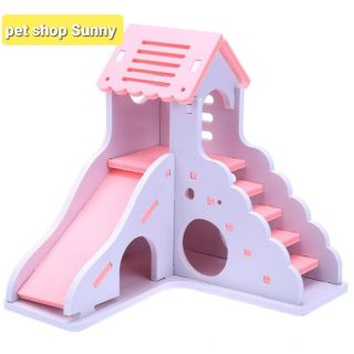 Nhà ngủ tháp canh gỗ cho hamster