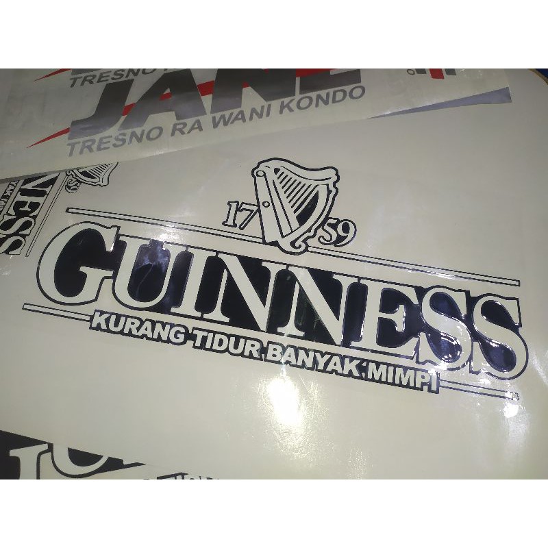 Miếng Dán Logo Guinness Trang Trí