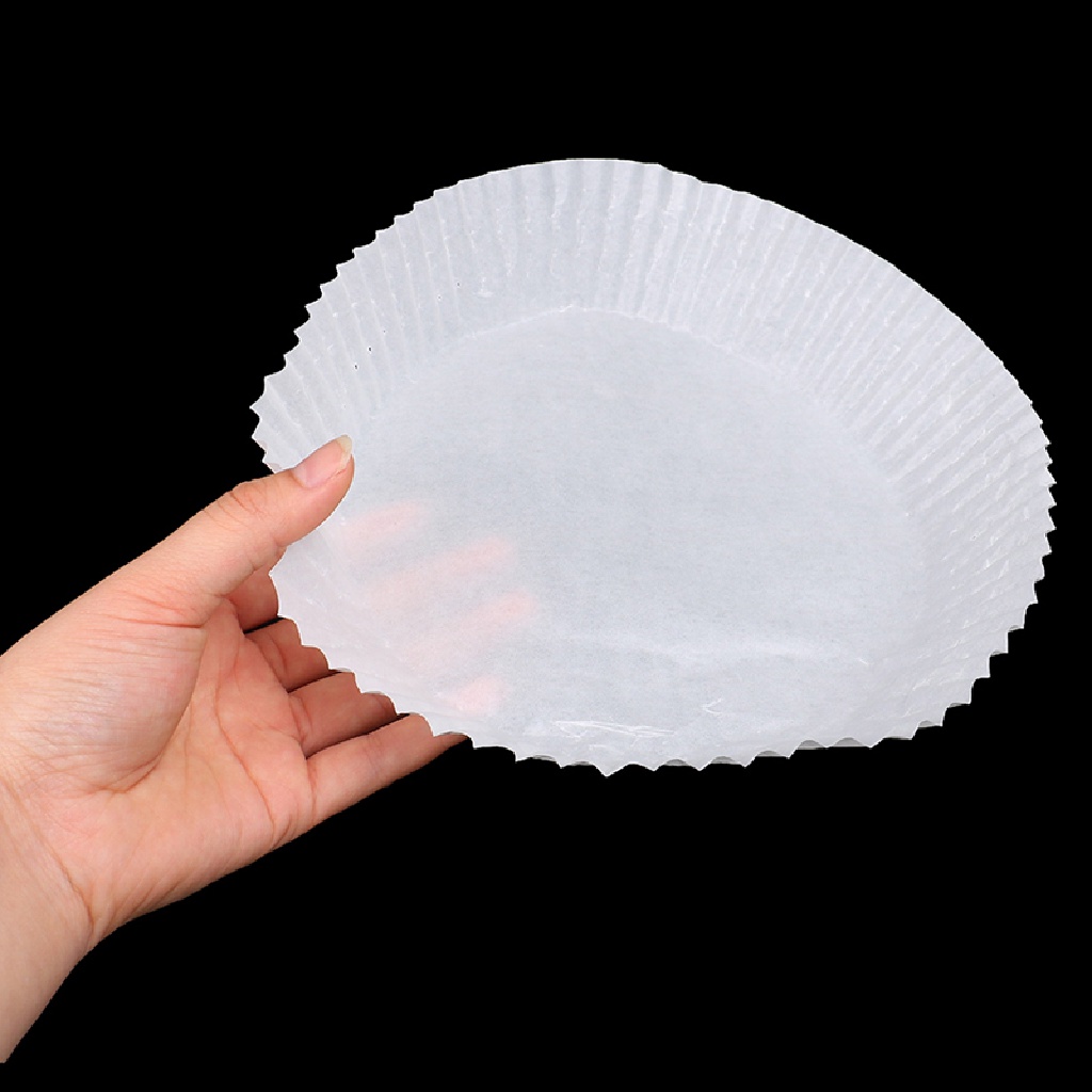[gant] 25Pcs Air Fryer Disposable Paper Liner Non-Stick Mat Round Paper Baking Mats .