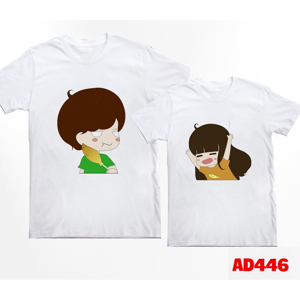 Áo Cặp Tình Nhân Dễ Thương Nam Nữ Chàng Trai Mặt Giận  - KTQN TSHIRT AND UNIFORM