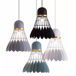 Đèn thả trang trí quả cầu lông phi 40