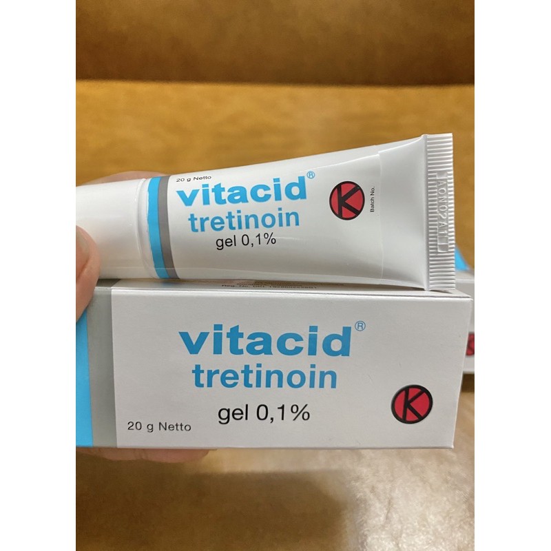 Vìtacìd tretìnoìn Gel 0.025% :0.05% :0.1% xoá mụn chống lão hoá