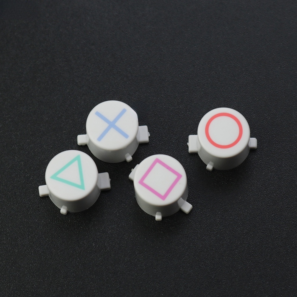 SONY 1 Bộ Nút Bấm Nhựa Hình Tròn / Vuông / Tam Giác Thay Thế Cho Tay Cầm Chơi Game PS4 Slim Pro