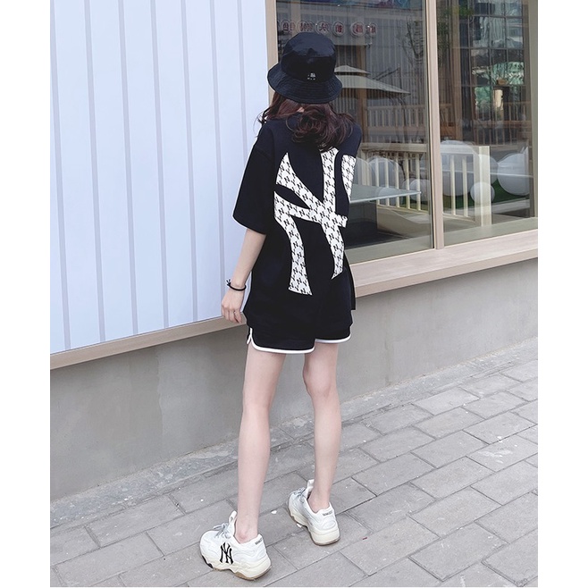 Áo thun from rộng tay lỡ new york nam nữ áo phông NY unisex vải cotton thời trang hè
