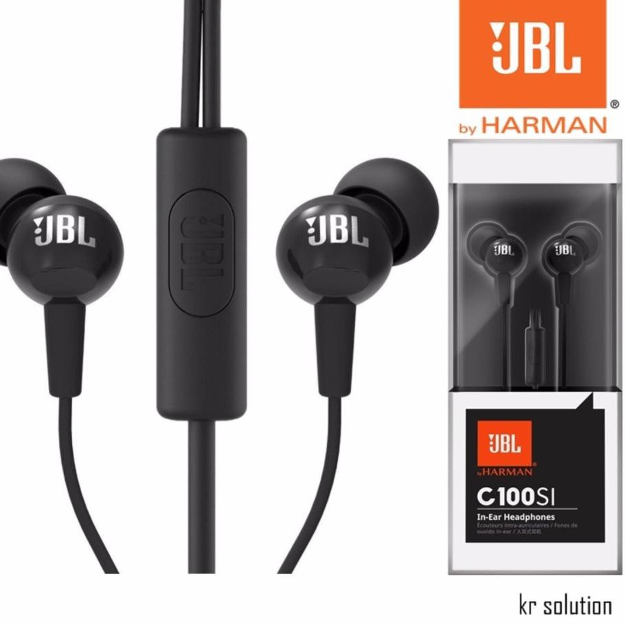 Tai Nghe Nhét Tai Jbl C100Si Original Handsfree By Harman 1 Year Warranty