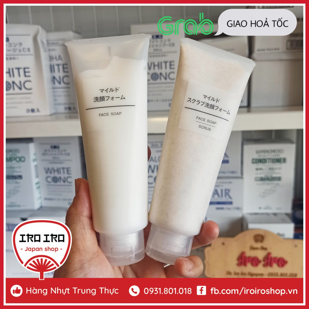 Sữa Rửa Mặt dưỡng ẩm Muji Mild Moisturizing Face Soap