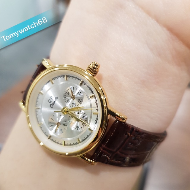 Đồng hồ nữ dây da Qianba chống nước chính hãng Tony Watch 68 giá rẻ