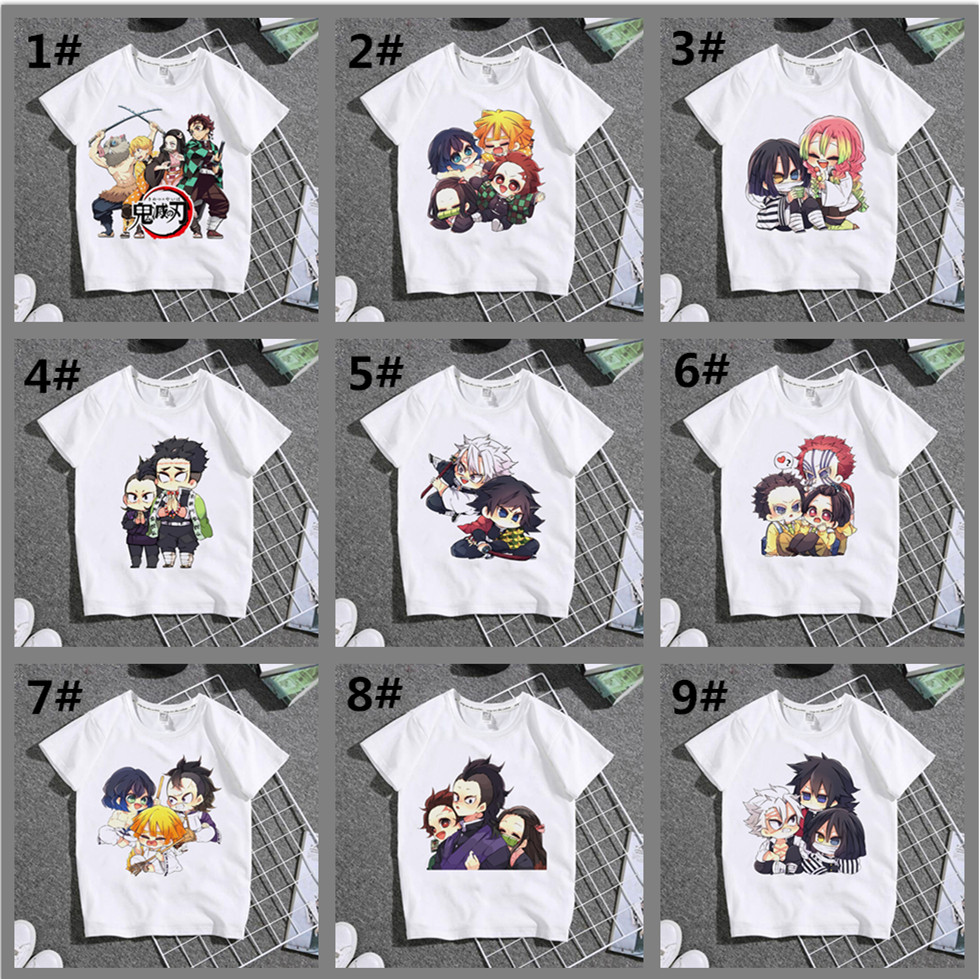 Áo Thun Tay Ngắn In Hình 3D KIMETSU Trẻ Trung Cho Nam Nữ