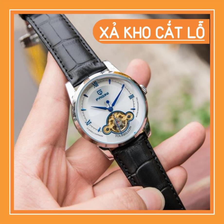 Đồng Hồ Nam PAGINI PA19966 - Đồng hồ cơ automatic lộ máy hàng chính hãng, Bảo hành 5 năm