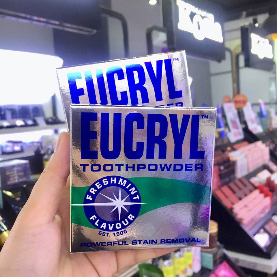 Bột làm trắng răng Eucryl Tooth Powder 50g