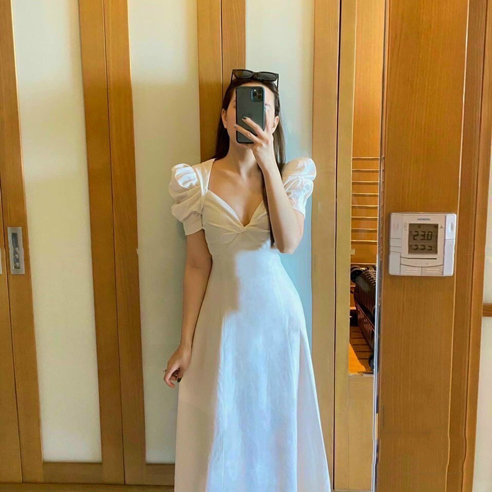Váy maxi thô tay bồng siêu độc lạ tôn dáng đi chơi đi tiệc | BigBuy360 - bigbuy360.vn