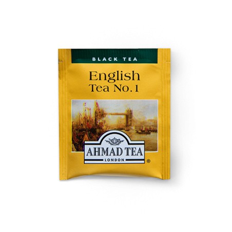 Trà đen No.1 Anh Quốc 40g - Ahmad English No.1 Tea 40g/20bags (túi lọc có bao thiếc - 20 túi/hộp)