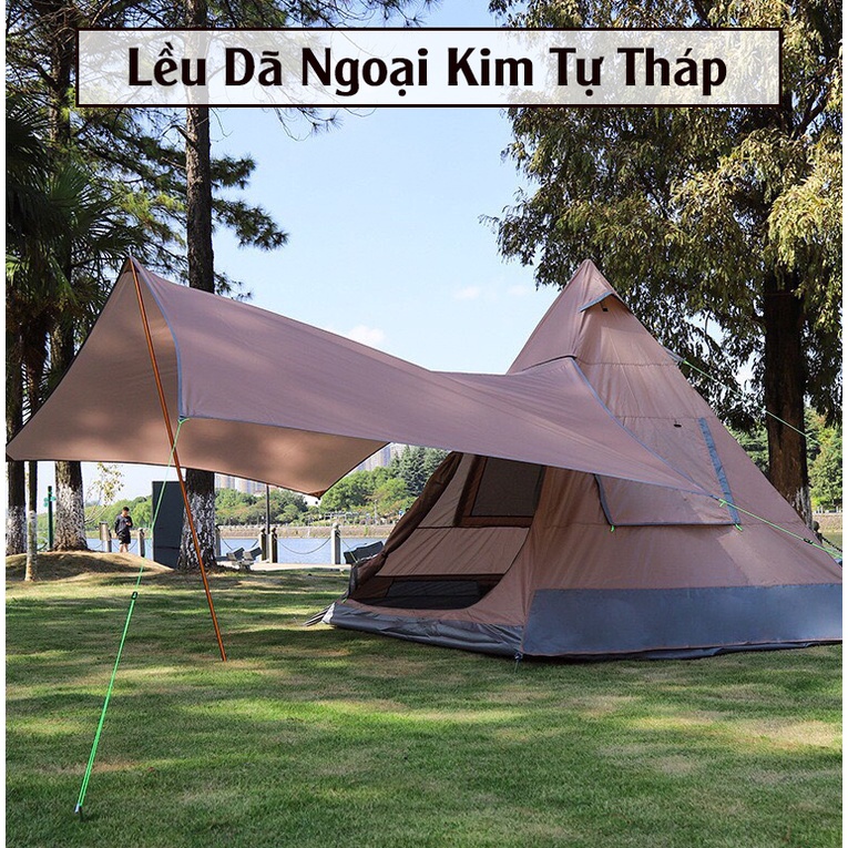 Lều Cắm Trại - Lều Dã Ngoại Hình Kim Tự Tháp Vidalido Có Mái Che Và Cửa Sổ Chống Thấm Nước Và Tia UV | BigBuy360 - bigbuy360.vn