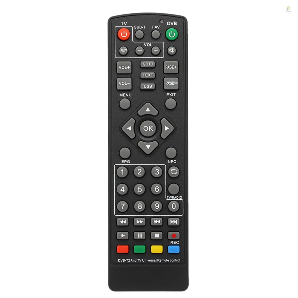 P&S Universal DVB-T2 Set-Top Box Remote Control Wireless Smart Television STB Controller Replacement for HDTV Smart TV Box Black