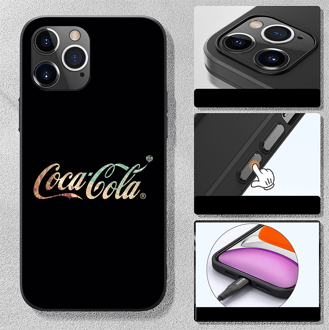 Huawei P30 Pro Lite Y6 Y7 Y9 Prime 2019 2018 Y9Prime Casing Soft Silicone Coca Cola Coke logo Phone Case