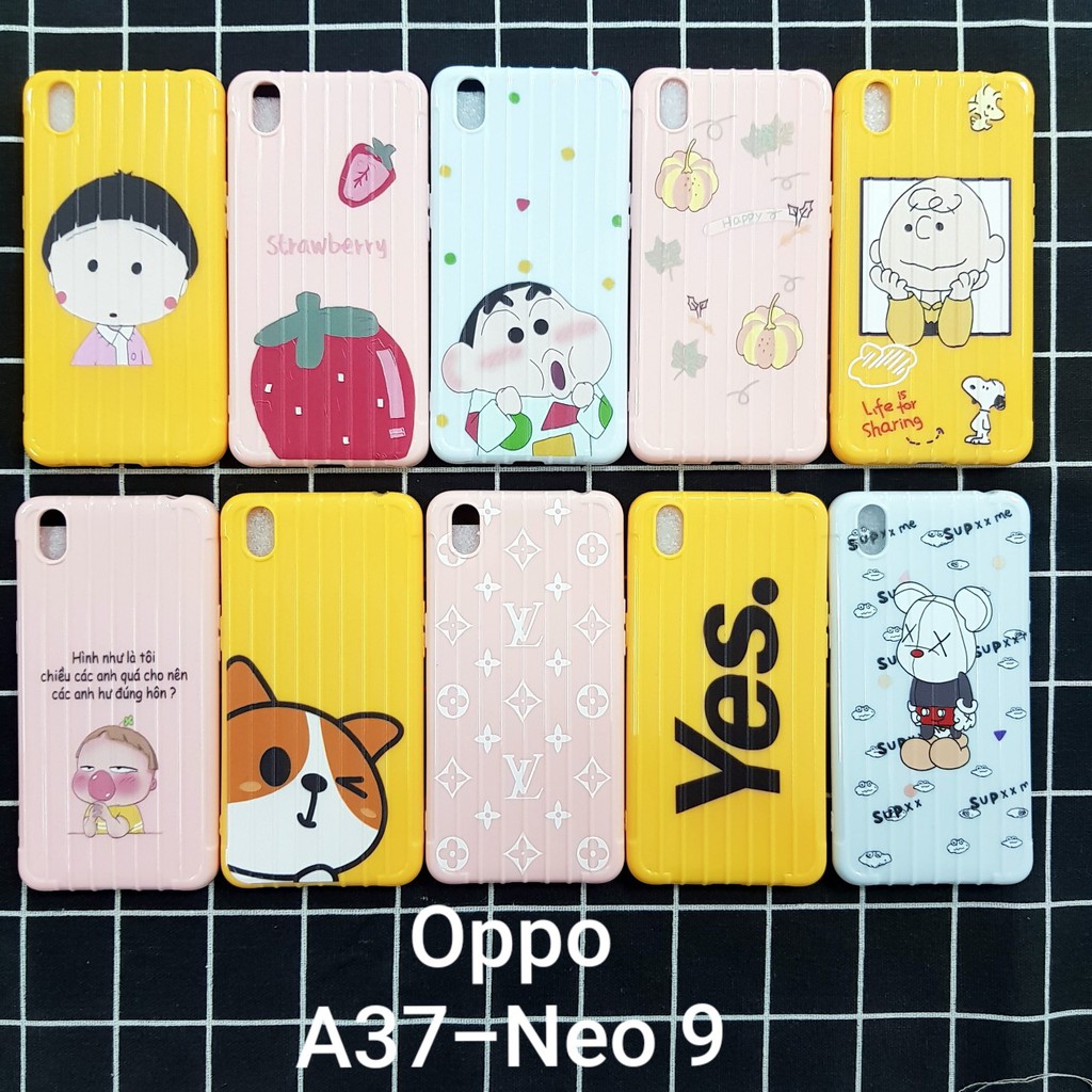 Ốp lưng vali hoạt hình cute dành cho OPPO A37 (NEO 9) -A37fw