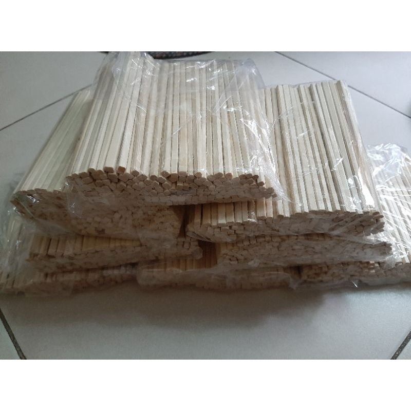 100g Que gỗ vuông làm thủ công hay que làm đồ ăn