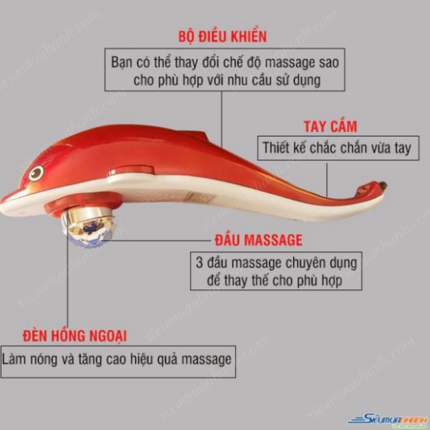 Máy Massage Đấm Bóp toàn cơ thể đa năng Dolphin, Máy mát xa cá heo đa năng | (TT65)