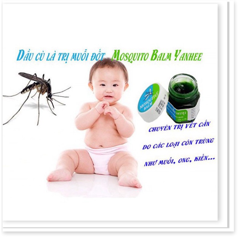 Tinh dầu trị muỗi đốt mosquito balm - Tinh dầu trị muỗi đốt mosquito balm thái lan giảm sưng vết côn trùng