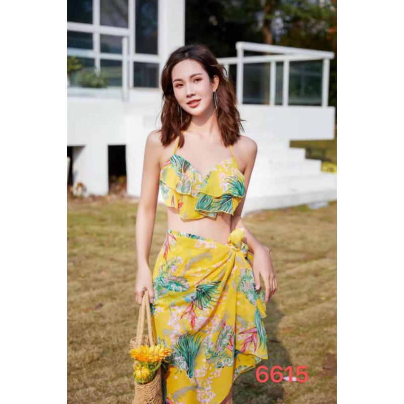 Váy Ngủ Nữ💞FREESHIP💞Set Bộ Bikini Kèm Khăn Choàng Cực Xinh L | BigBuy360 - bigbuy360.vn