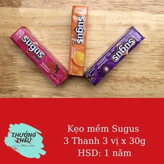 3 chiếc kẹo mềm vị trái cây Sugus 30g