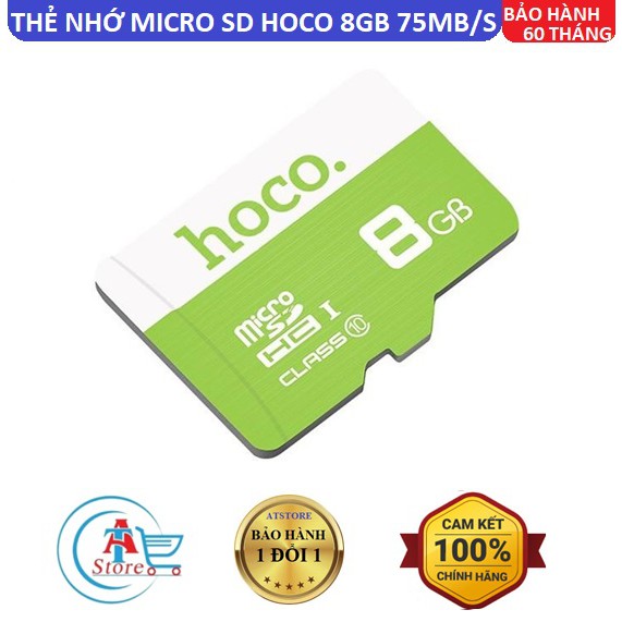 [BH 5 Năm] Thẻ Nhớ Micro SD Hoco 8G 75MB/s Class 10 Chính Hãng