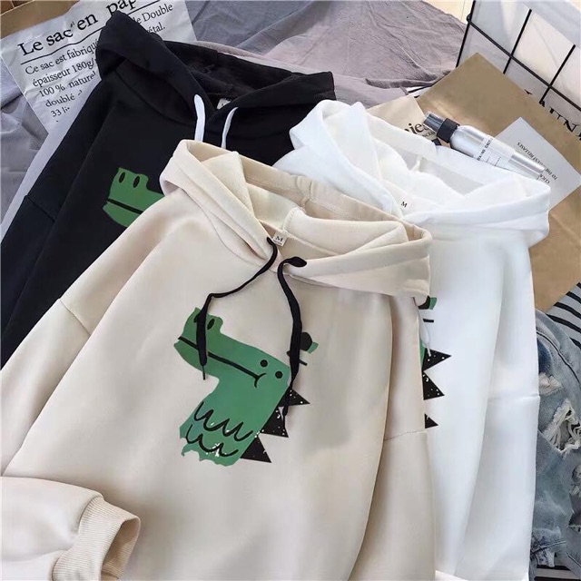 Áo Hoodie Khủng Long Guy Unisex nỉ bông tay dài mùa thu đông | BigBuy360 - bigbuy360.vn