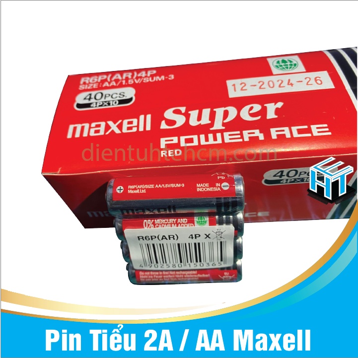 Pin Tiểu 2A / AA Maxell cho camera máy ảnh , máy chơi game , chuột không dây